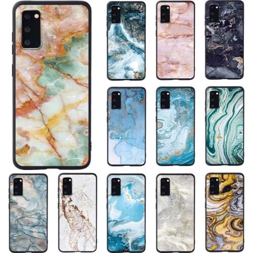 Ultra Thin Marble pattern Phone Case For S8/S9/S10/S10 plus Case Silicone Soft Back Cover For Samsung S20/S20 Plus Case