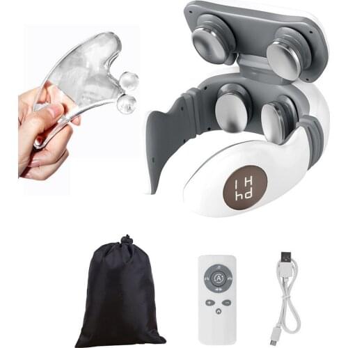 Upgrade Neck Massager with LCD Display 42℃ Hot compress 9 Levels TENS Electric Impulse Pain Relief Neck Shoulder Massager