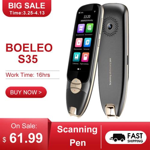 Dictionary Translation Pen Scanner Text Scanning Reading 116Languages Touchscreen Wireless&Offline Function for Language Learner