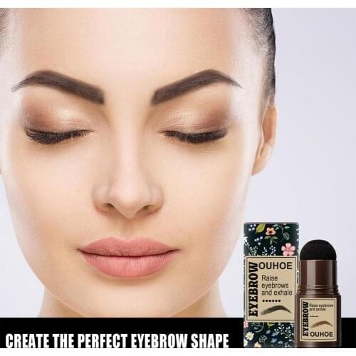 1Set Eyebrow Print Mold Multiple Template Simple Operation Makeup Kit Brow Stamp Shaping Kit For Female Natural Lasting Cosmetic