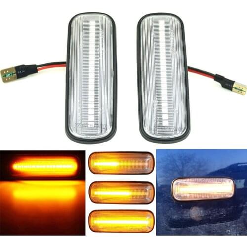 1Pair Dynamic Blinker LED Side Marker Turn Signal Light Sequential Lamp For Honda Civic 1995-1999 Ballade Hatchback Sedan CRV
