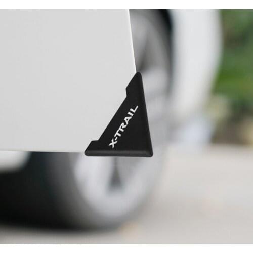 2PCS Silicone Car Door Corner Cover Bumper Anti-Scratch Protector for Nissan X-TRAIL XTRAIL T30 T31 T32 2013-2019 Accessories