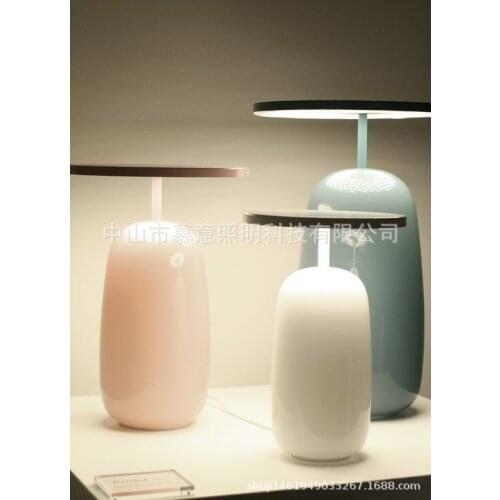 2019 Mushroom umbrella macaron fresh small table lamp White pink green bedroom living room bedside lamp