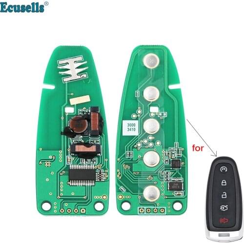 5 Button Smart Remote key board PCB 315MHz ID46 Chip for Ford Explorer Edge Flex C-max Taurus FCC: M3N5WY8609 HU101 blade