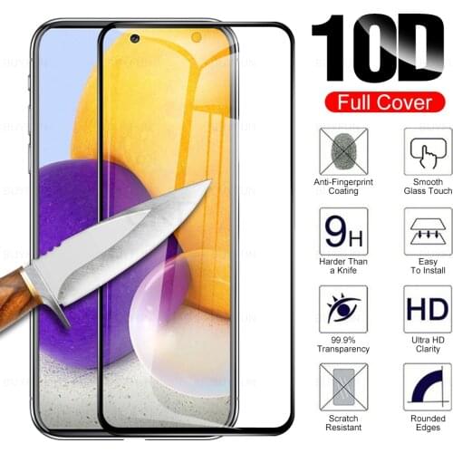 Case for samsung galaxy a72 safety tempered glass for samsung galaxy a51 a71 sansum a31 galaxy a21s protective glass film