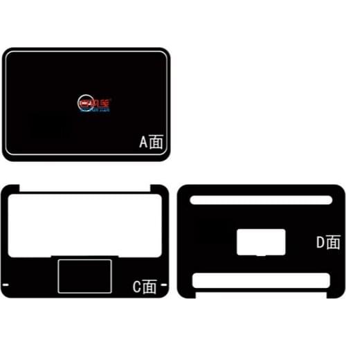 Laptop Carbon fiber Vinyl Skin Sticker Cover For DELL XPS 12 XPSU12 12.5-inch Touchscreen 2012-2014 release