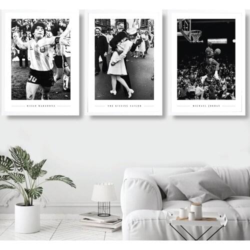 Black White Photography Boxing Sport Ball Canvas Painting Wall Art Retro Posters And Prints Bar Shop Picture Living Room Decor