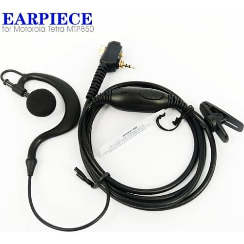 Earpiece Headset Mic for Motorola Tetra MTH800 MTP850 MTH600 MTH650 MTH850 MTS850 MTP850 Two Way Radio Walkie Talkie