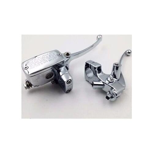 Chrome 7/8" Handlebar Brake Clutch Levers Motorcycle Cruiser Street Bike Custom