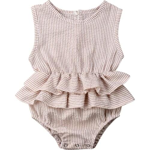 0-24M Newborn Baby Girls Romper Long Sleeve Romper Jumpsuit Bodysuit Casual One-Pieces Suumer Solid Color Clothes