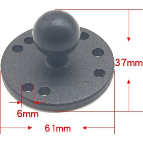 Round Base to 1 inch Ballhead Holder Mount with AMPS Hole Pattern RAM-B-202U for Ram Mounts for Gopro Cameras GPS Smartphone