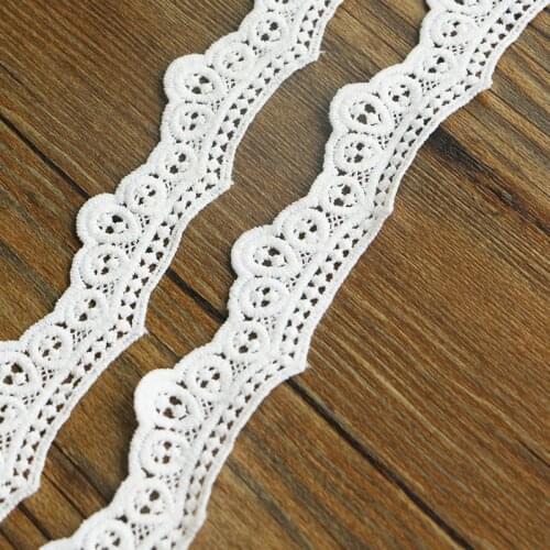 3cm 3yard Voile Lace High Quality 100% Cotton Lace Fabric Free Shipping