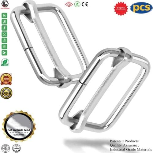 Bar Slide Strap Adjuster Metal Rectangle Adjuster Triglides Slides Buckle,Roller Pin Buckles Slider Strap,Belt Bags DIY Accessor
