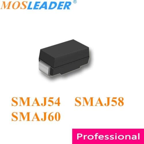 Mosleader 1800pcs SMAJ54 SMAJ58 SMAJ60 SMA DO214AC Chinese TVS SMAJ54A SMAJ58A SMAJ60A SMAJ54CA SMAJ58CA SMAJ60CA