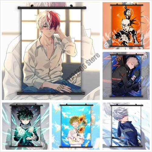 Anime DIY Diamond Painting Boku No Hero Academia Embroidery Full Round Cross Stitch Kits Diamond Mosaic Christmas Home Decor