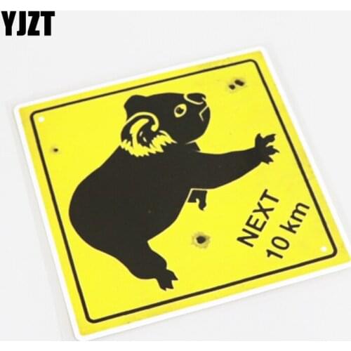 YJZT 12.7CM*12.7CM Funny Next 10 KM Graphical PVC Car Sticker Decal Accessories 13-1119