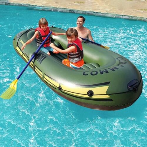 New Thickened 2/3 People Portable Drifting Boat Double Valve Inflatable Boat Fishing Boat Rubber Boat Pvc Kayak Boat For Adults