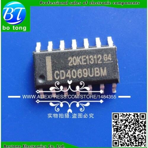 20pcs/lot New CD4069UBM CD4069BM CD4069 SOP14 CMOS Hex Inverter IC