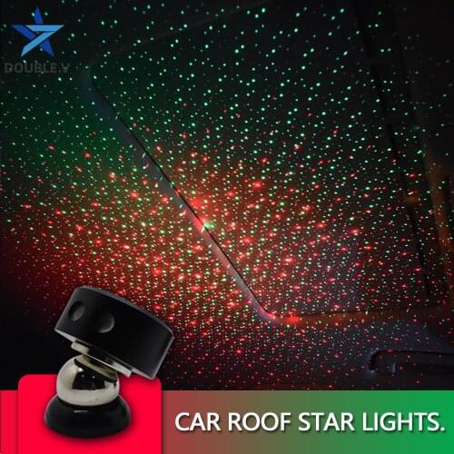 Car roof star night Light interior atmosphere USB LED DJ ambient light Music control Interior Decorative Light