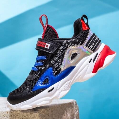 Hot Childrens Tennis Running Shoes Boys Sneakers Kindergarten Student Shoes Breathable Comfortable Boy Casual Sports Shoes Kids