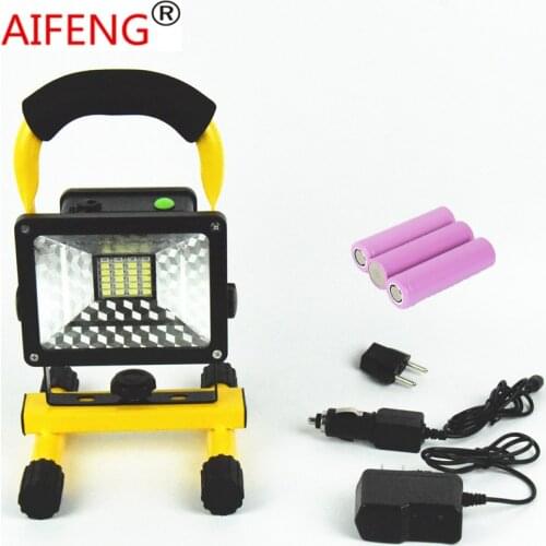 30W 2400LM portable hunting spotlights camping spotlight 12V 24V car charger 18650 led handheld with battery rechargeable 2017