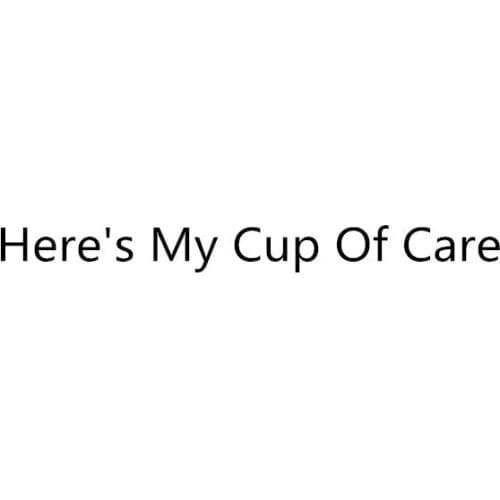 Kuakuayu HJN Heres My Cup Of Care Empty T-Shirt Casual Vintage White Pocket Tops Graphic Grunge Popular Tops Shirt