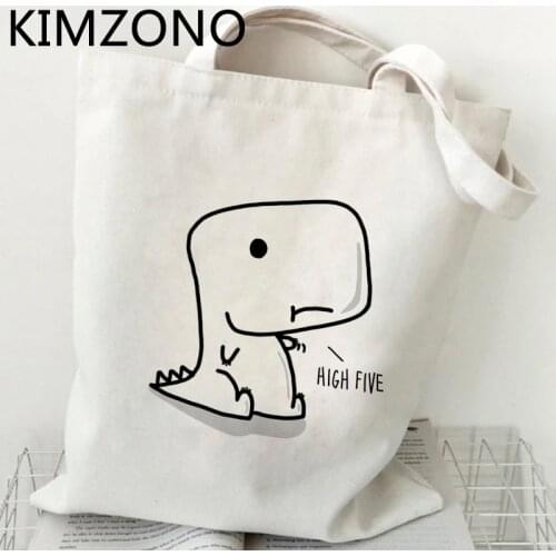 Dinosaur shopping bag eco jute bag handbag bolsa canvas recycle bag bag boodschappentas sac cabas reciclaje sac tissu