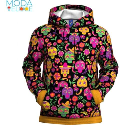 3d print Mexico Day of the Dead Skull Festival Celebration Male Hoodie sweatshirt autumn long sleeves Anime Men Women Hoodies