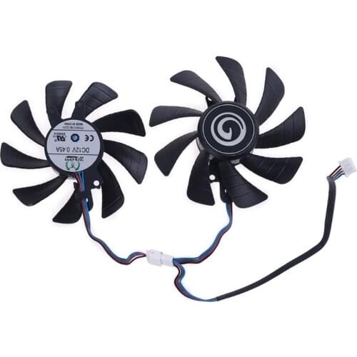 1 Pair 85mm 4Pin Cooler Fan Replacement for Galax GeForce RTX2060 2070 2080 Graphics Card Cooling Fan