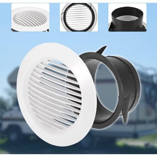 Uxcell 4Pcs 3/4/5/6"Dashboard Air Conditioning Deflector Outlet Side Roof Round Straight Air Vent Ventilation For Car RV ATV