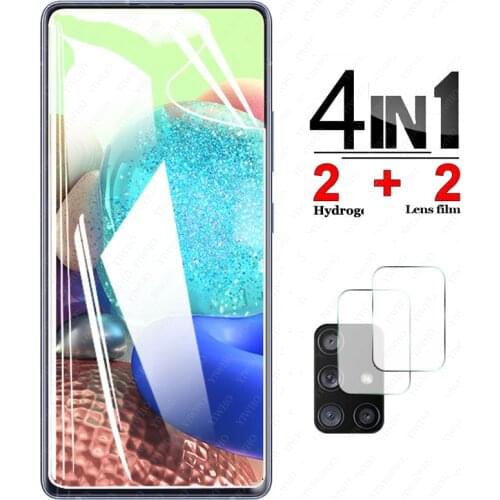 Protective Hydrogel Film for Samsung Galaxy A71 5G Screen Protector 0n for Samsung A71 A716 A715 Camera Lens Tempered Glass