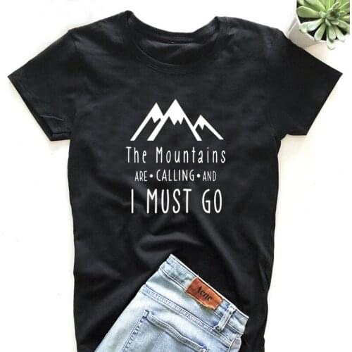 Women Outdoor Harajuku Print Tshirt Tops The T-Shirt Inspirational Slogan Women Tees Cotton Black White T Shirt