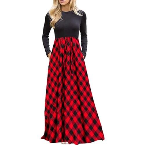2020 autumn Women Dress with Pockets Striped Design Long Boho Dress Lady Long Sleeve Beach Maxi Dress Female Sexy Clothing