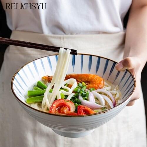 1PC Japanese Style JDZ Retro Handmade Stoneware Braided Rope Handle Dessert Salad Fruit Dinner Bowl Tableware