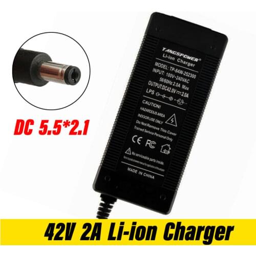 10 Series36V 2A Wholesale Electric Bicycle Battery Charger Output 42 V 2A Charger Input 100 -240V AC Lipoly Charger