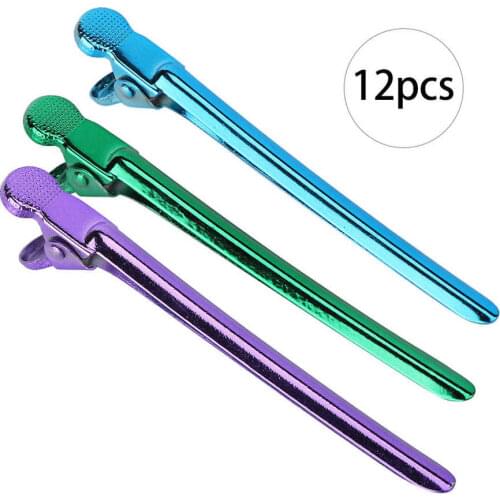 Stainless Steel Duckbilled Clip Hairdressing Hairstyle Pin Hair Styling Clamps Hair Clips Hairdresser Supplies for Salon Barber