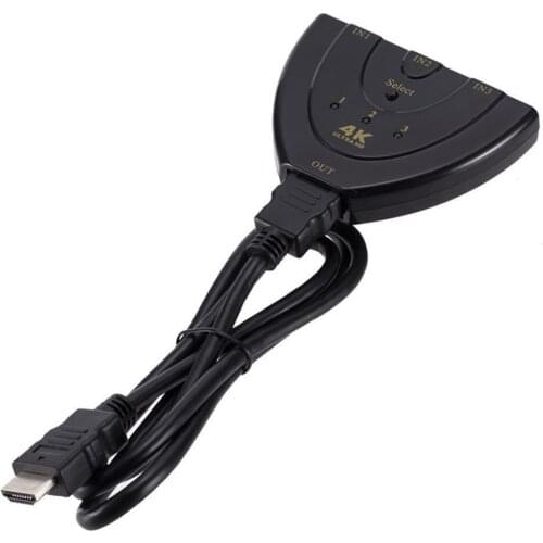 3-Port HDMI-compatible Switcher pigtail 3-1 4K 3*1 supports HDR For PS4 Q6K8