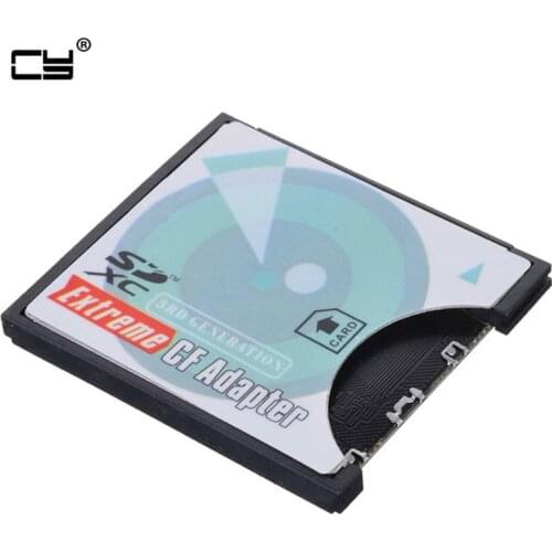 Camera SD SDHC SDXC to High-Speed Extreme Compact Flash CF Type I Memory Card Adapter