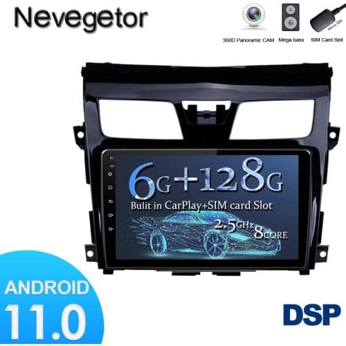 For Nissan Teana J33 2013 - 2015 Car Radio Multimedia Video Player Navigation stereo GPS Android 10 No 2din 2 din dvd