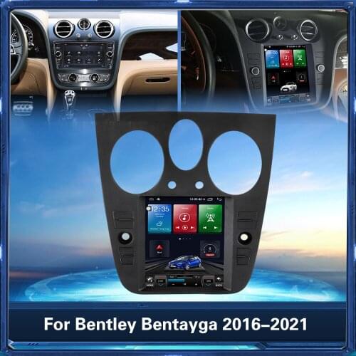 For Bentley Bentayga 2016-2021 2din Car GPS Navigation Multimedia Player Android Auto Radio Car Audio Tape Recorder Touch Scree