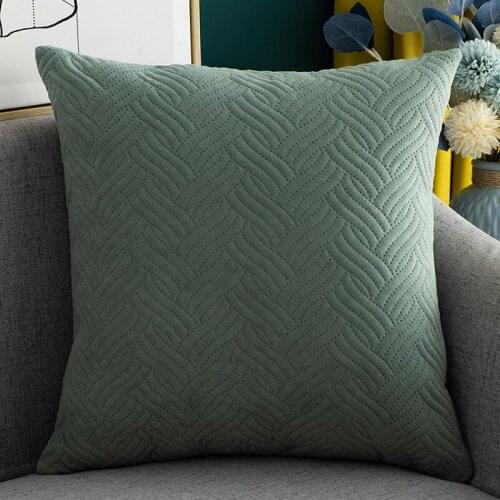 Velvet Cushion Cover Decorative Throw Pillow Cover Solid Color Pillow Case Pillowcase Home Decor Living Room Sofa Seat Decor