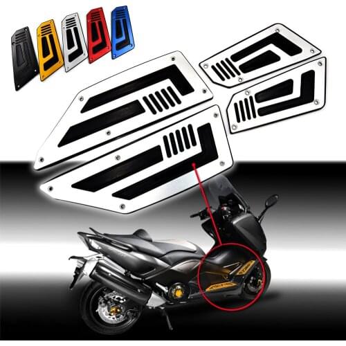 BJMOTO T-MAX TMAX530 Motorcycle Front Rear Footboard Step Footrest Foot Peg Foot Board Plate Pegs For Yamaha T MAX 530 2012-2016