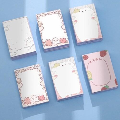 1PCS Creative Cartoon Cute Sticky Notes Tearable Notepad Students Gift Small Memo Pads 100 Pages Notebook Office School Supplie