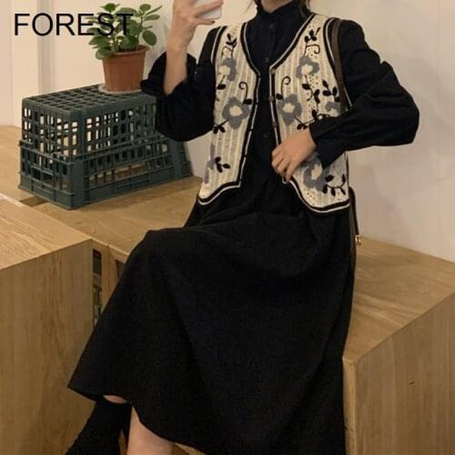 Long Sleeve Dress Two Piece Womens Dress Early Spring Autumn 2021 New French Small Temperament Long Dress
