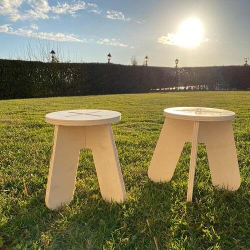 1 piece Wooden Kids Stool Tabouret Camping Chair Can Be Fitted Ultra Light Poplar Wood