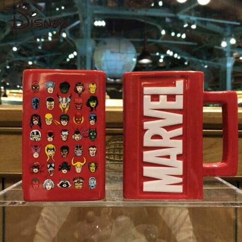 Disney Anniversary Card series of Marvel Characters cartoon children ceramic mugs, reusable mugs, coffee mugs