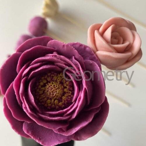 DIY Flowers Silicone Mold for Soap Candle Making Handmade Gift Flower Mould