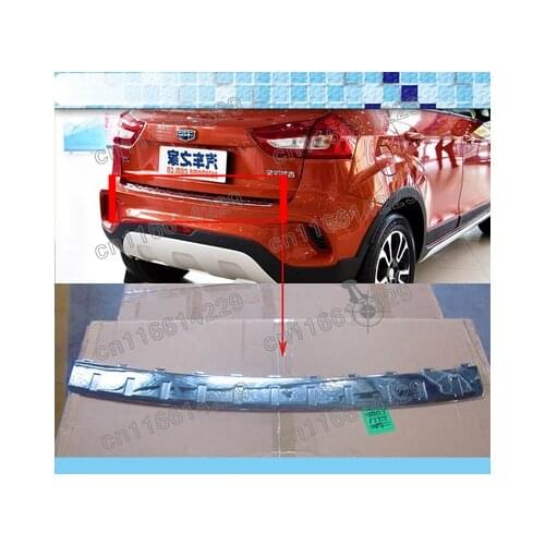 For GEELY GX3 2017 2018 ABS Rear Bumper Protector Sill Trunk Tread Plate Trim Car styling