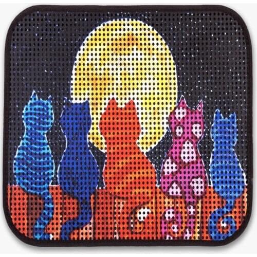 Animal Pattern Banana Cat House, patterned Screen Cat Mat 2 Piece Set toilet after foot sticking sands paspasta will