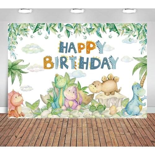 Safari Animals Baby Shower Backdrop Jungle Animals Theme Newborn Kids Birthday Party Photography Background Supplies Banners